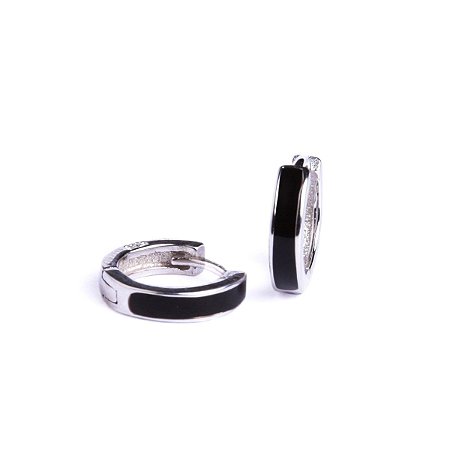 Brinco Masculino de Prata 925 Argola Seurat - PAR