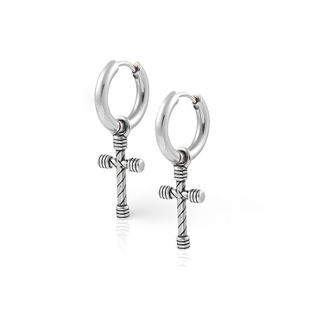 Brinco Masculino De Cruz Toras - PAR