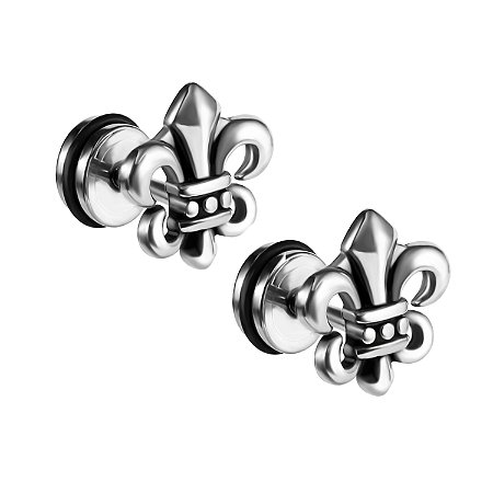 Brinco Masculino Flor de Lis - PAR