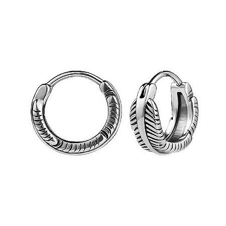 Brinco Argola Pena Invertida Mini - PAR