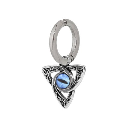 Brinco Argola de pressão Olho de Sauron - 1 peça (Não é o PAR)