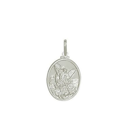 Pingente de Prata 925 Masculino São Miguel Arcanjo