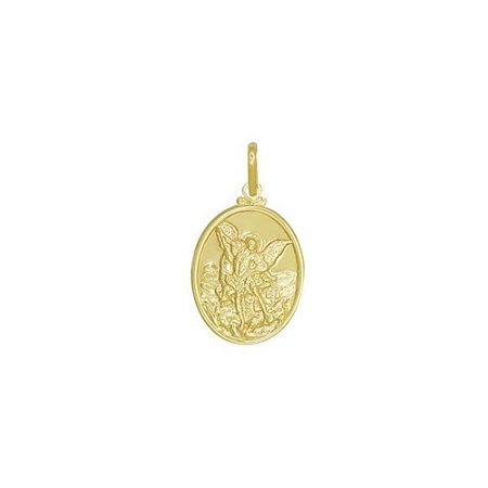 Pingente São Miguel Arcanjo - Folheado a ouro 18k