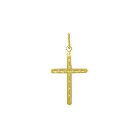 Pingente Cruz Navete - Folheado a ouro 18k