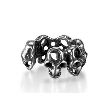 Piercing de Clip Ear Cuff Pressão Caveiras - 1 peça (Não é o PAR)