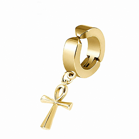 Brinco Ankh Dourado Pressão - PAR