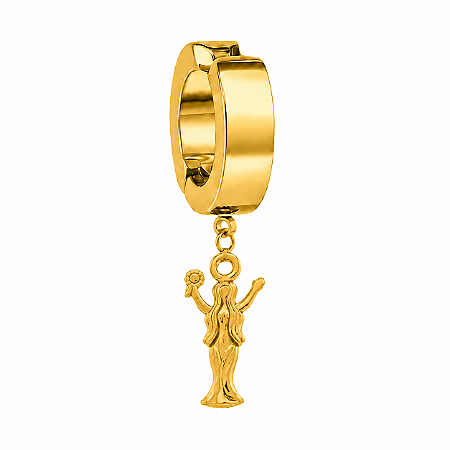 Brinco Masculino de Pressão Iemanjá Dourado - PAR