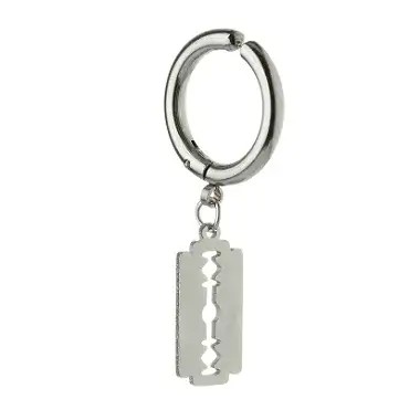 Brinco Masculino Minimalista de Pressão Aço Inox | 4MEN