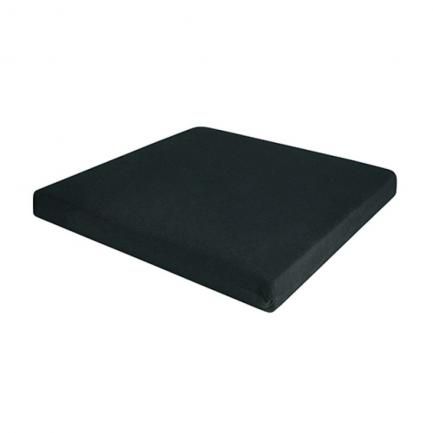 Almofada confort seat - perfil baixo - preta - quadrada - genere latéx - Perfetto