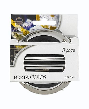 Porta copos aço inox