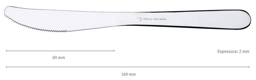 faca Clássica sobremesa /189mm