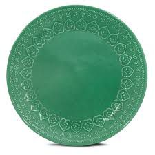 Corona Prato Raso Relieve Verde 26cm