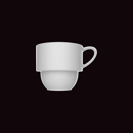 Xícara de Café Versa / Ø 5,5cm x h 5,5cm / 90ml, com pires 11,5cm