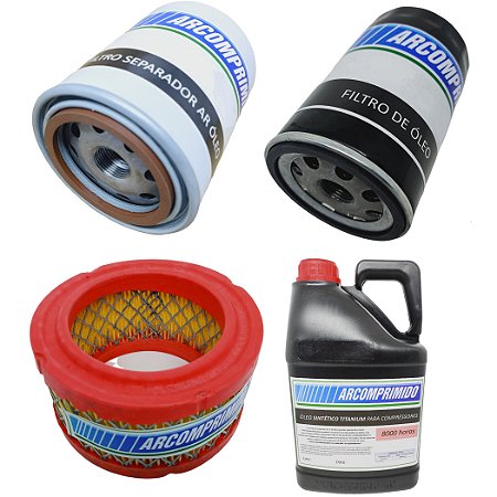 Kit Filtros E Óleo Sintético Metalplan Rotor Plus 04 Similar