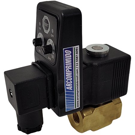 Purgador Automático Eletrônico Ar Comprimido Pressão 250 Bar