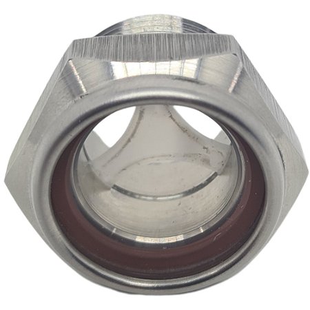 Visor De Nível De Óleo 1" em Inox para Compressores