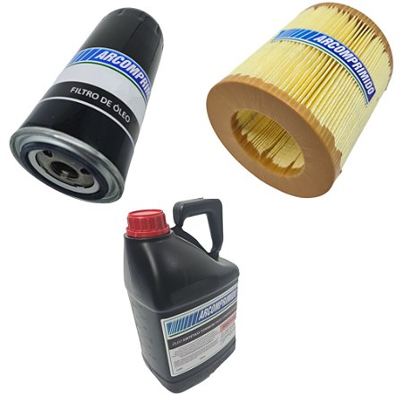 Kit de Filtros e Óleo 8000 Similares para Atlas Copco Ga30ff