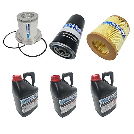 Kit Filtros e 15L de Óleo Sintético para Atlas Copco GA22FF