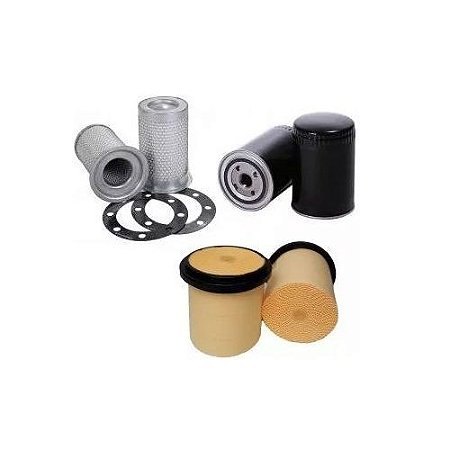 Kit De Filtros Para Compressor Kaeser As-25 Similar