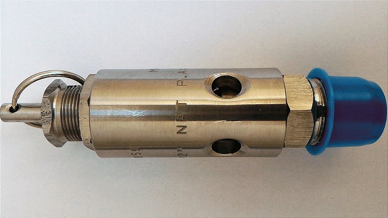 Válvula de Segurança e Alívio 1/4" em Aço Inox para 175lbs