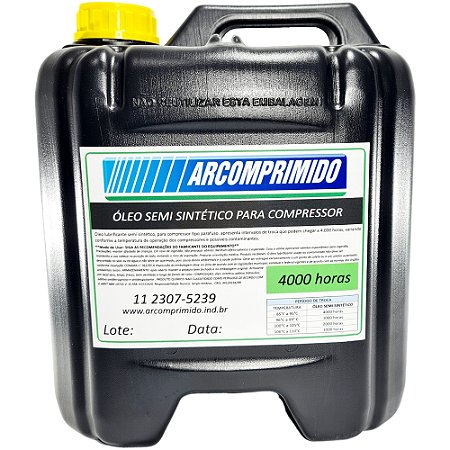 Óleo Semi Sintético Similar ao Champion Rotorlub 4000 Balde de 20L