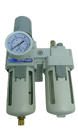 Filtro Regulador Lubrificador FRL Ar Comprimido 1/2 polegada