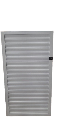 Porta Banheiro Palhetada para Pedra de 2cm Linha 25 fechadura livre/ocupado