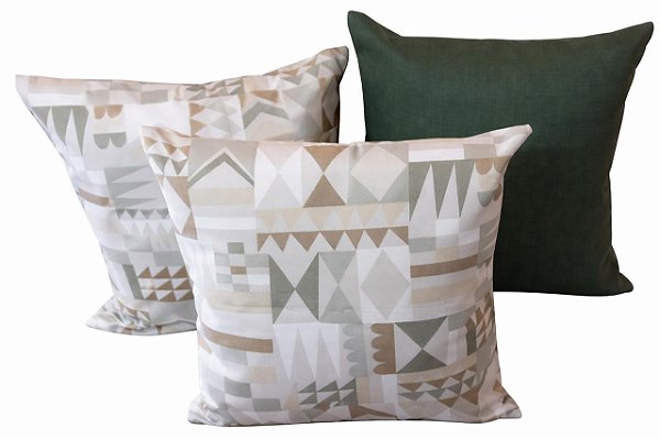 Kit 3 Capas de Almofada Encanto