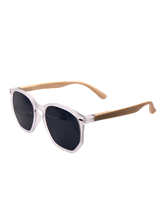 Óculos de sol 517 Transparente haste de bambu
