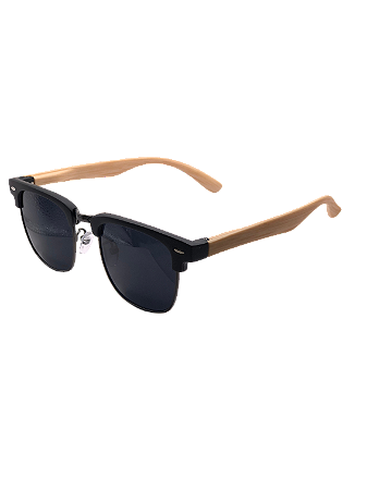 Óculos de sol 532 Preto haste de bambu
