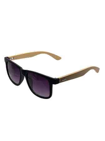 Óculos de sol 3880 Preto haste de bambu