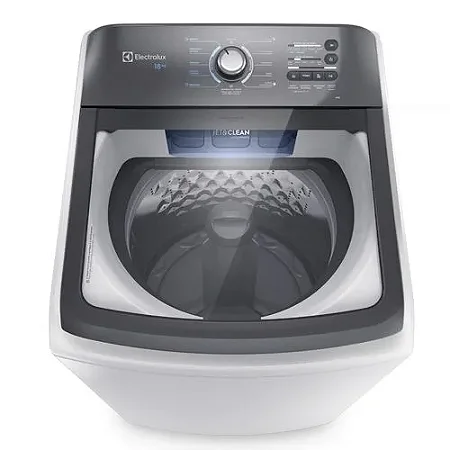 Máquina de Lavar Electrolux 18kg Branca Efficient LEE18 Cesto Inox 127V