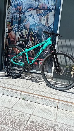 Bicicleta South Aro 29 Verde Turquesa 21 Velocidades