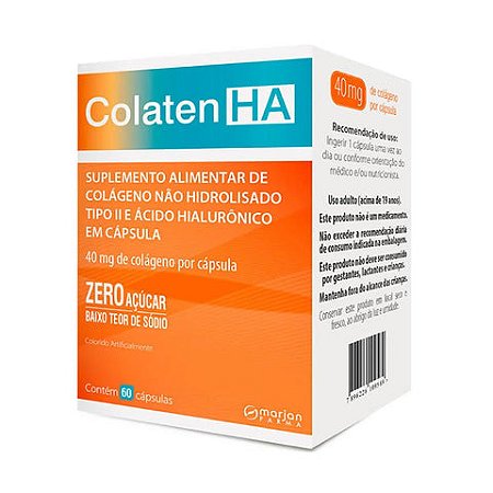 Colaten Há 40mg, 60 Unidades, Cápsula Marjan 40mg Cápsula 60 Unidades