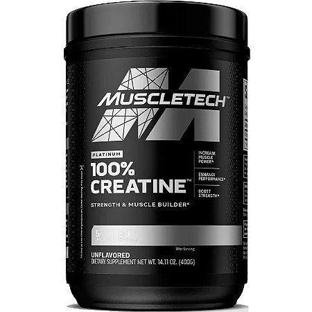 Creatina 100% Platinum MuscleTech - 400g