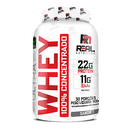 Ultra Whey 100% Concentrado Real Nutrition - 900g