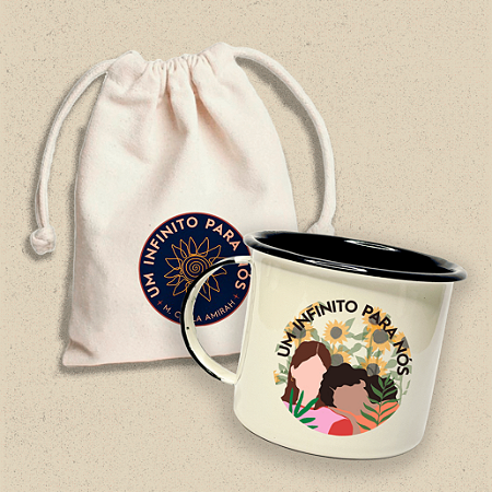 COD08 - Caneca Girassol + Mini Ecobag