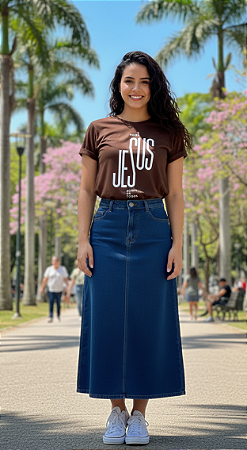 Camiseta Baby Look Feminina -Nome Acima de todos