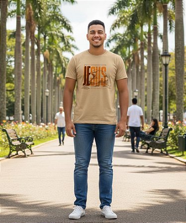 Camiseta Masculina Tradicional- Jesus