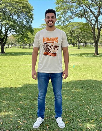 Camiseta Masculina Tradicional- Homens Posicionados