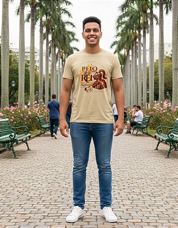 Camiseta Masculina Tradicional- Pelo Rei
