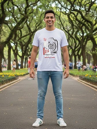 Camiseta Masculina Tradicional- Mídia