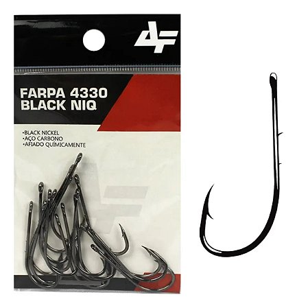 Anzol Cartela Albatroz Farpa 4330 Black N° 16