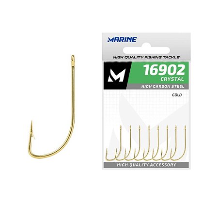 Anzol Cartela Marine 16902 Gold N° 08