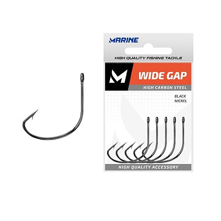 Anzol Cartela Marine Super Wide Gap Black N°   3/0