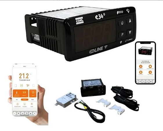 Controlador Coel E34b Wifi Monitoramento Remoto App Tuya