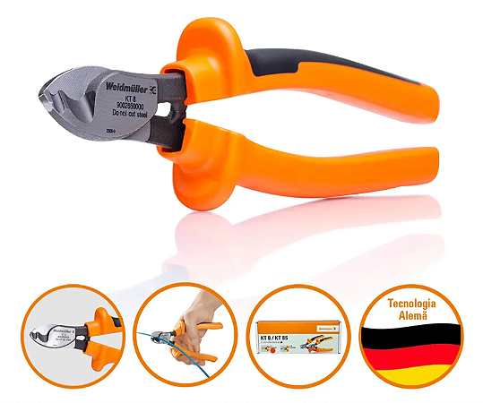 Alicate De Corte 16mm² Kt 8 Weidmuller 9002650000