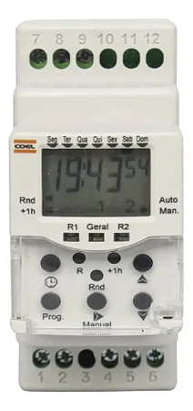 Programador Horário Digital Coel BWT-40DRRP 220VCA/48 A 63HZ