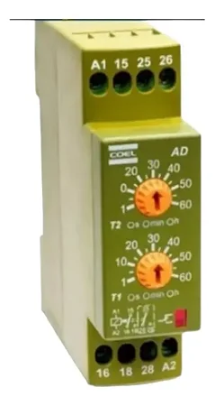 Relé De Tempo Coel AD-HGS-P 94 A 242VCA 60s