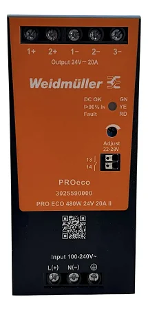 Fonte Chaveada 20A 24V 480W Pro Eco Weidmuller